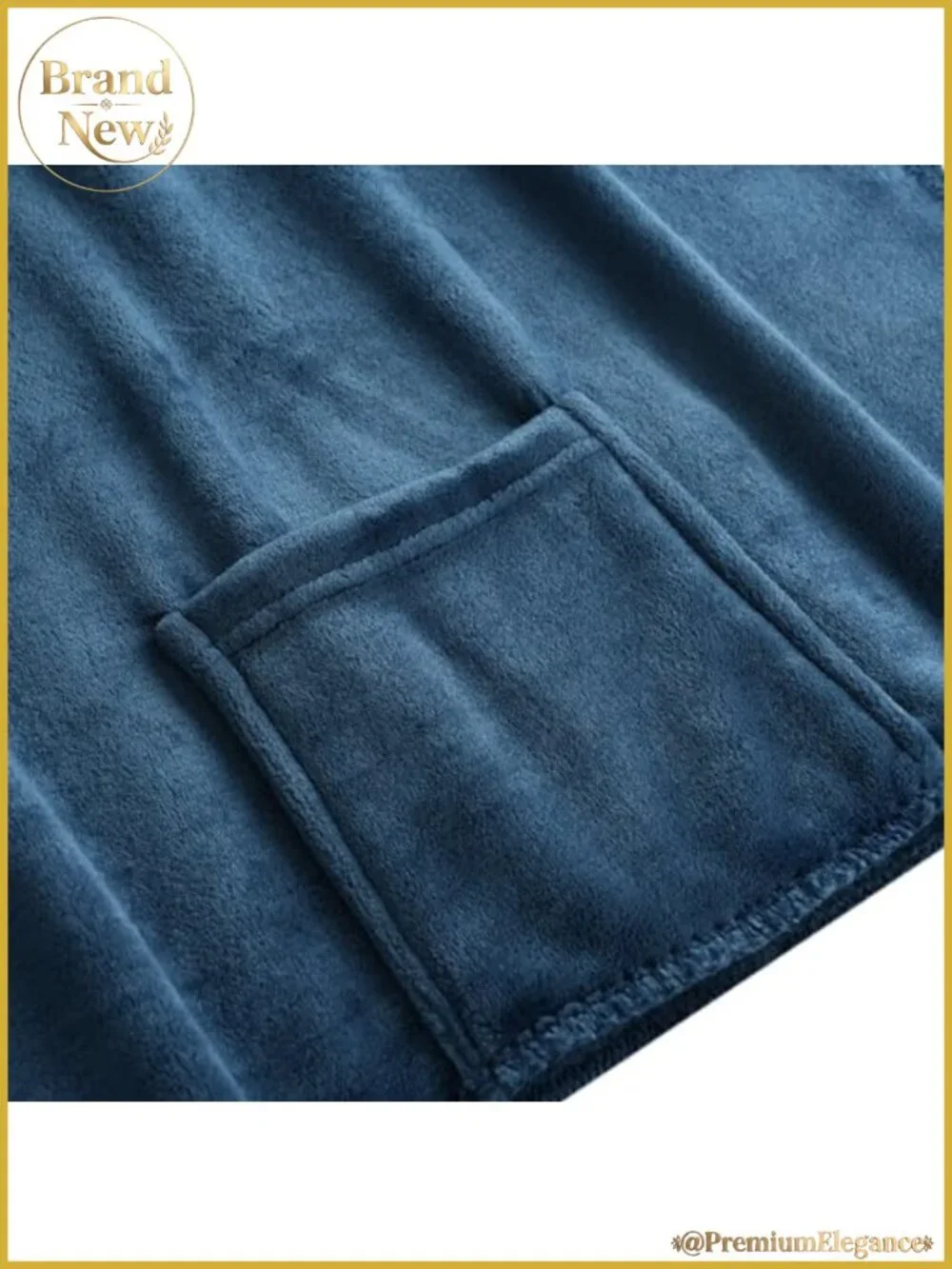 Fleece Wrap Shawl with Large Front Pockets for Fall Winter
